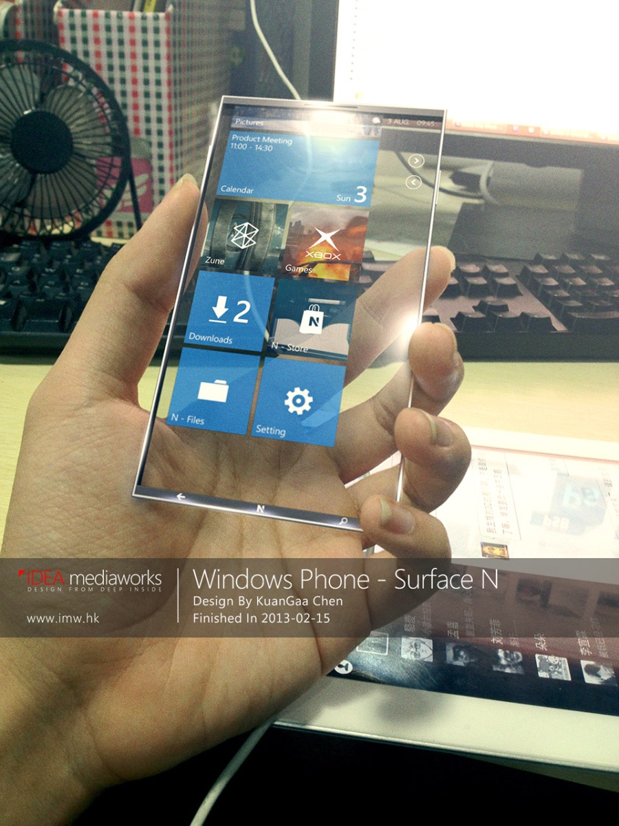 透明全息投影手機 Surface N
