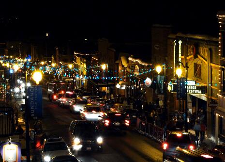城市夜景,城市车流实拍片段