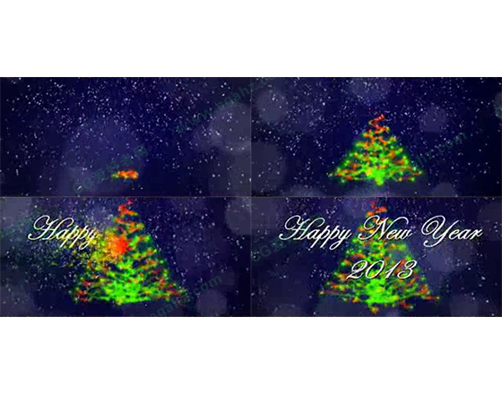 2013圣诞新年快乐片头AE模板
