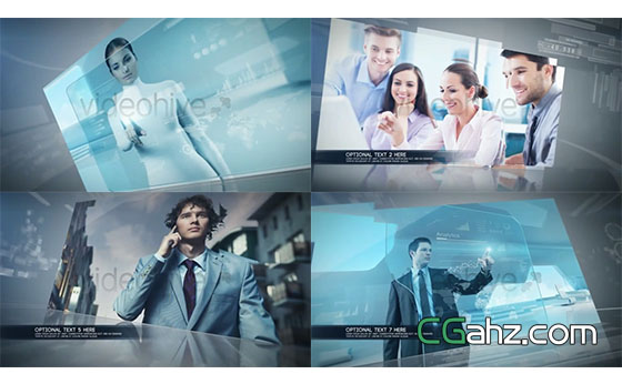 智能科技化切换演示企业介绍宣传幻灯片AE模板