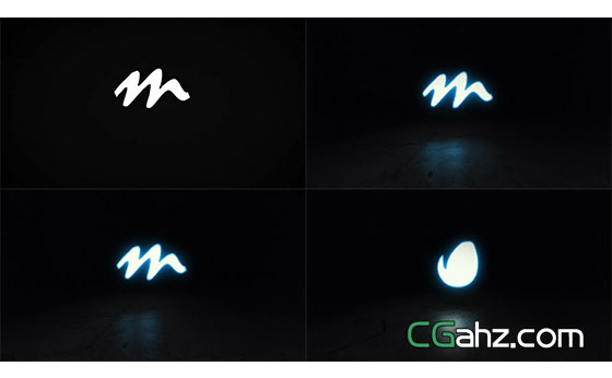 快速的能量电流logo揭示特效AE模板