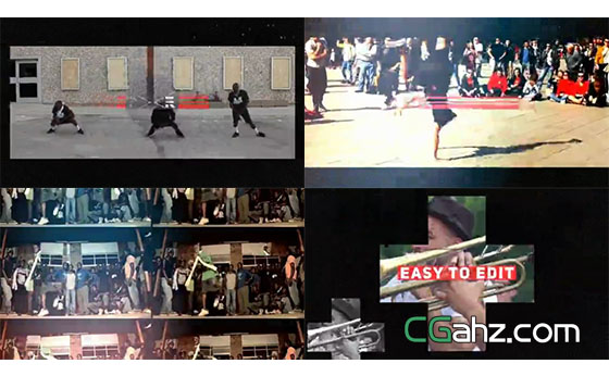 活力街舞比赛的宣传片AE模板