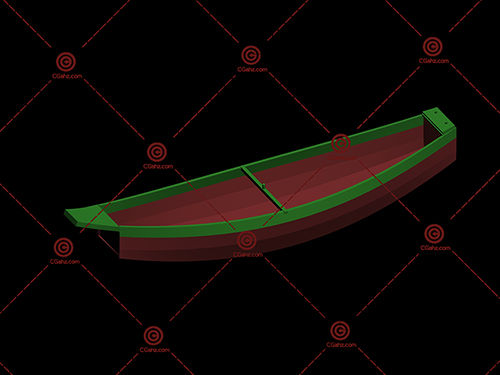 小木船3D模型