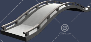 拱形小石桥3D模型下载