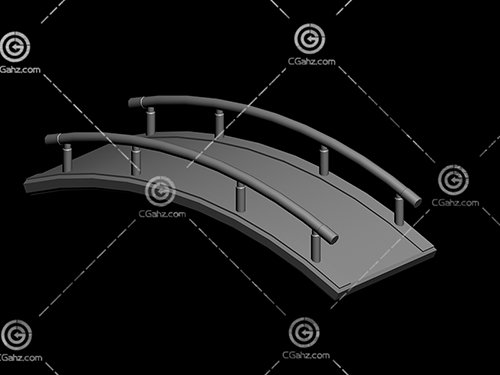简易的小拱桥3D模型下载