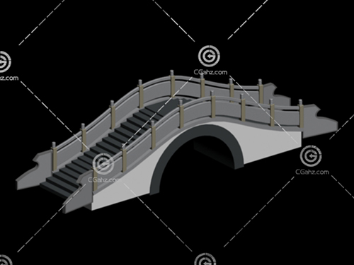 常见的石拱桥3D模型下载