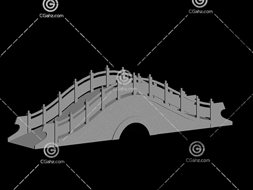 常见的小拱桥3D模型下载