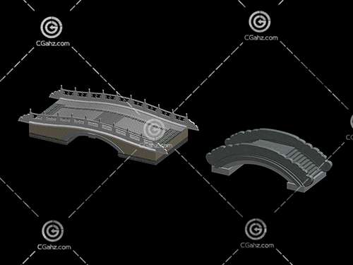两座不同的桥3D模型下载