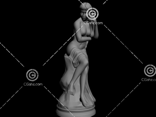 美女雕塑模型下载