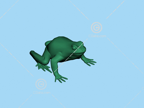 青蛙雕塑模型下载