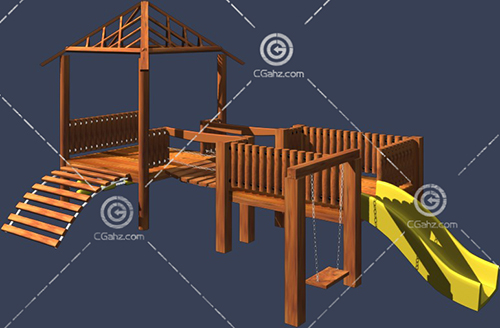 简单的儿童游乐设施3D模型下载