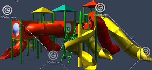 儿童游乐设施3D模型下载