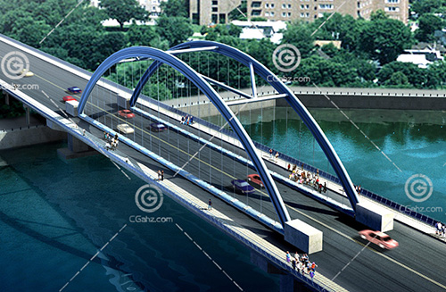 简单的大桥3D模型下载