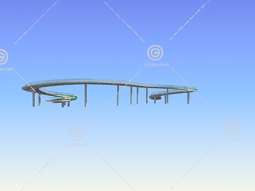 环形高架桥3D模型下载