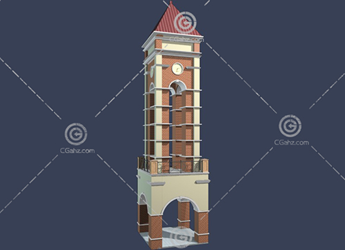 钟楼3D模型下载