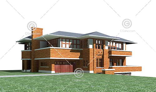 二层别墅3D模型下载