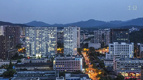 杭州城市建筑视频素材