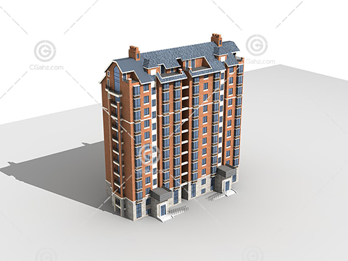 常见的高层住宅3D模型下载