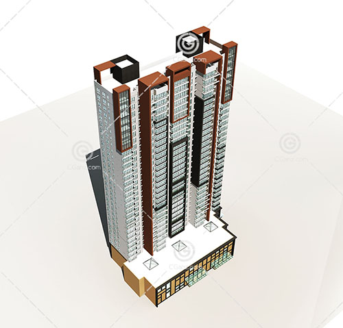 高层住宅3D模型下载
