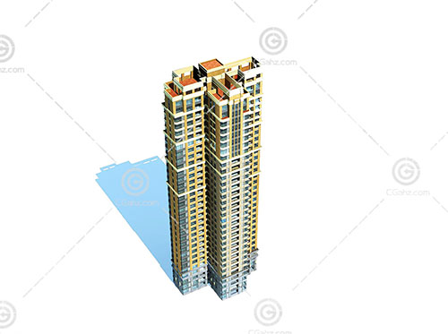 独栋高层住宅模型下载