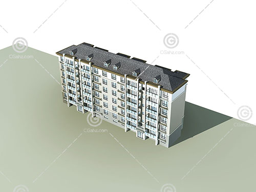 簡單的多層住宅模型下載