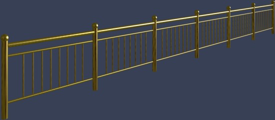 铁艺栏杆模型