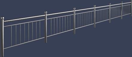 铁艺护栏模型下载